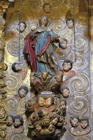 Brazil, Minas Gerais state, Ouro Preto, historical center listed as World Heritage by UNESCO, igreja Nossa Senohora da Conceiçao, Our Lady of Conception church, statue of Our Lady of the Assumption (Gold Route, Estrada Real)