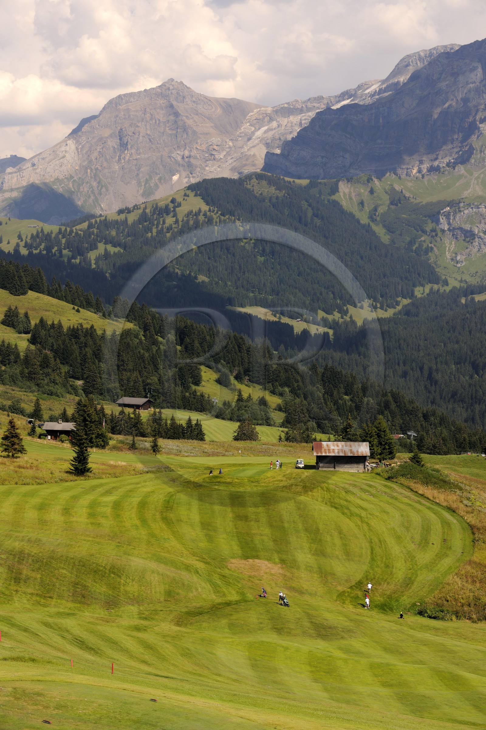 Switzerland, Canton of Vaud, Villars sur Ollon golf