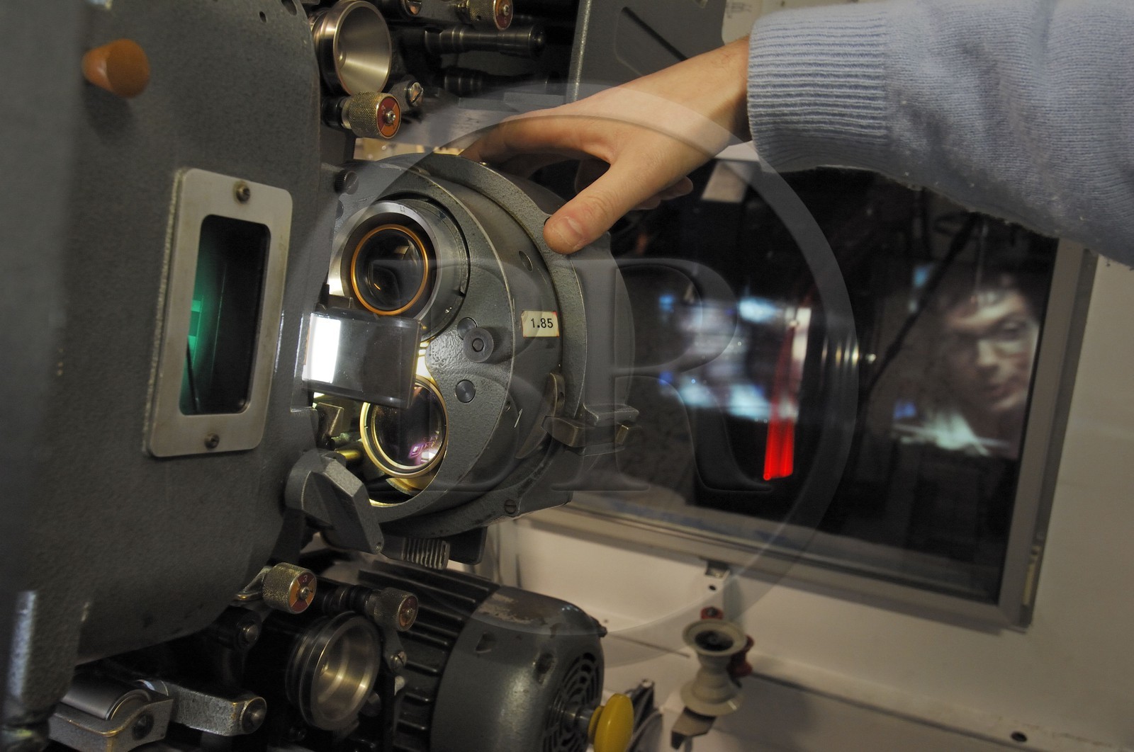 France, Paris (75), le Grand Rex boulevard Poissonnière, les Etoiles du Rex, salle du projectionniste
