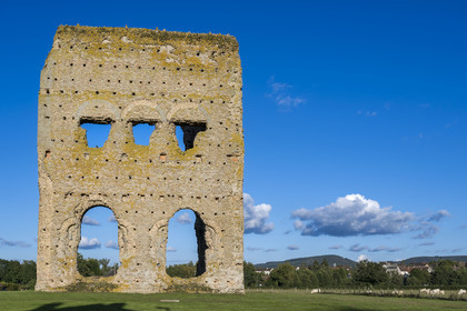 France, Saone et Loire, Autun, the Gallo-Roman temple known as Janus, the first construction of which dates back to the Gallic era in the 3rd century BC