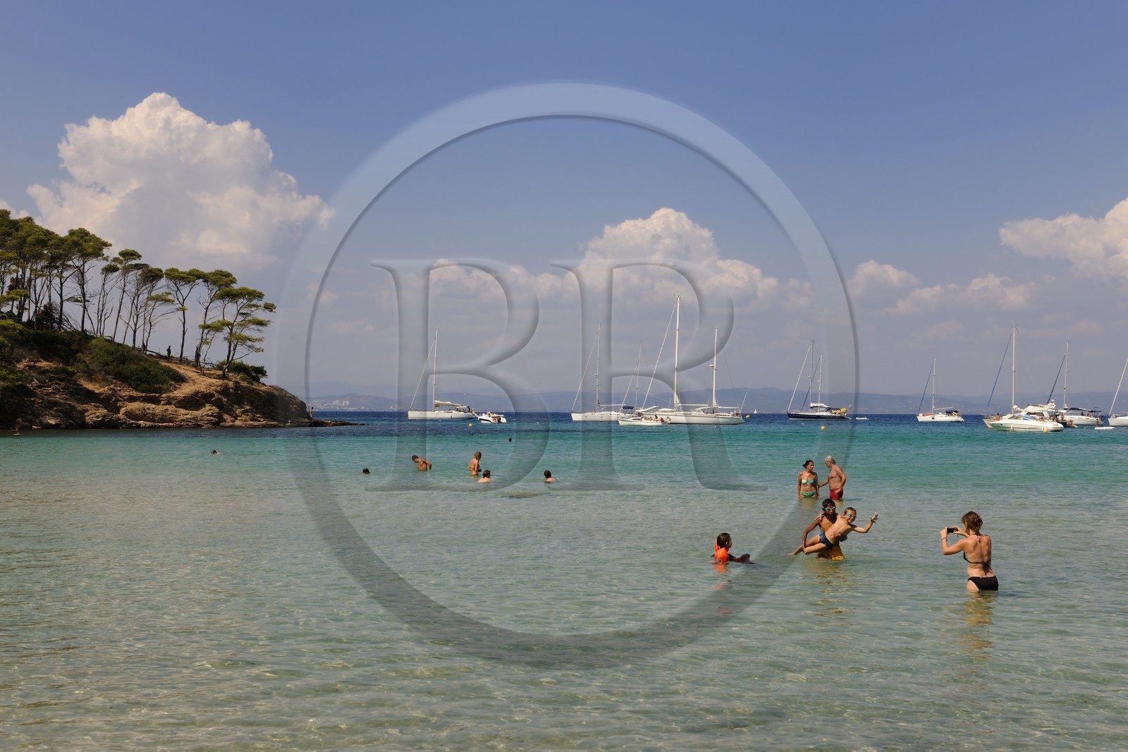 France, Var (83), Iles d'Hyères, parc national de Port-Cros, île de Porquerolles, la Plage Notre Dame
