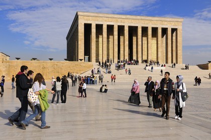 Turquie, Anatolie centrale, Ankara, le mausolée d'Atatürk