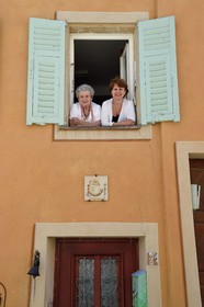 France, Alpes-Maritimes, Roya Valley (Nice hinterland), at the foot of the Mercantour National Park, Saorge, two inhabitants of the village
