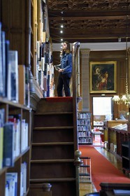 France, Paris, Saint Germain des Pres district, Ecole nationale superieure des Beaux-Arts (Fine Arts school), the library in the Palais des Etudes (Palace of Studies)