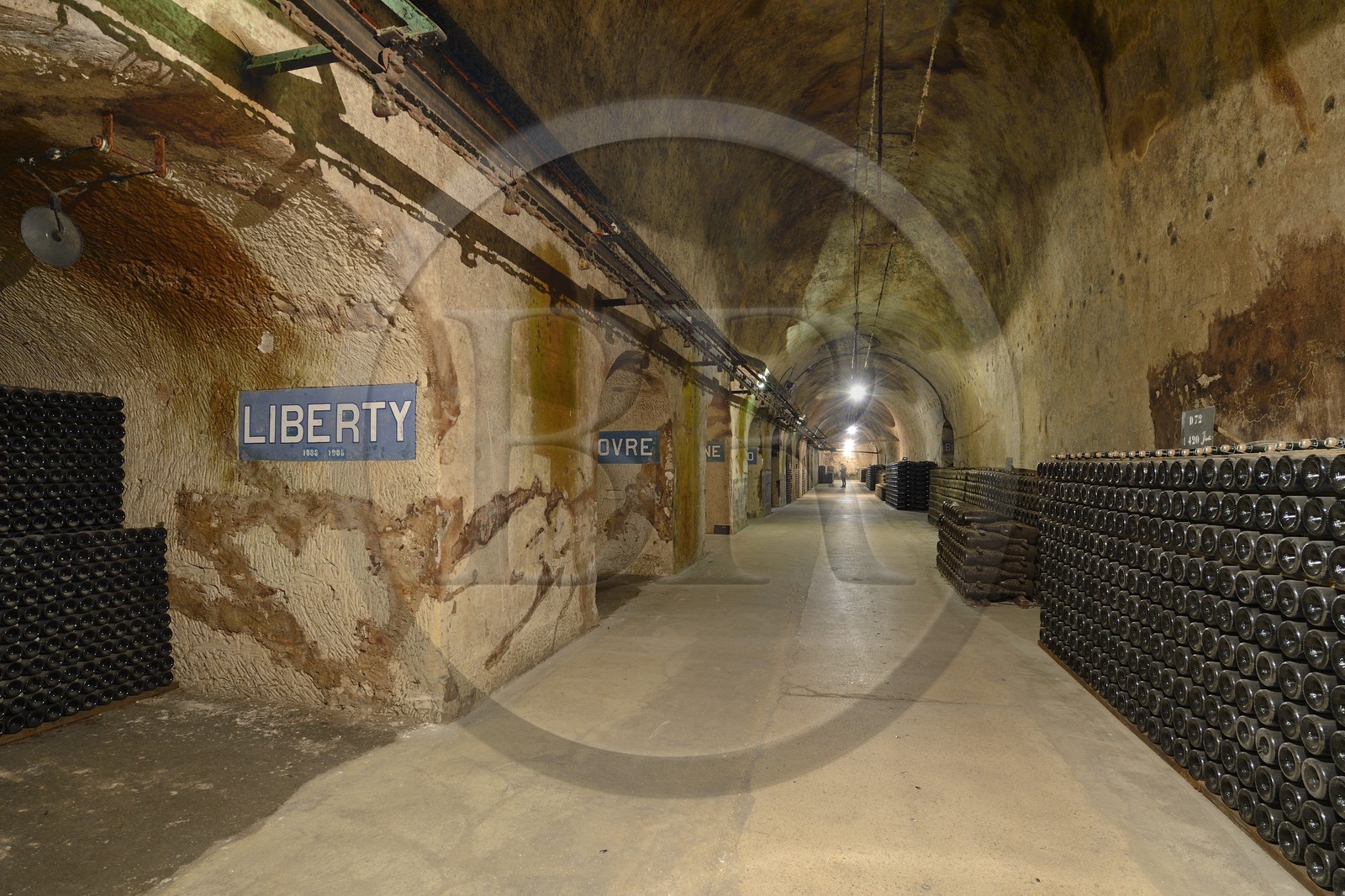 France, Marne (51), Reims le champagne, les caves du Domaine Pommery