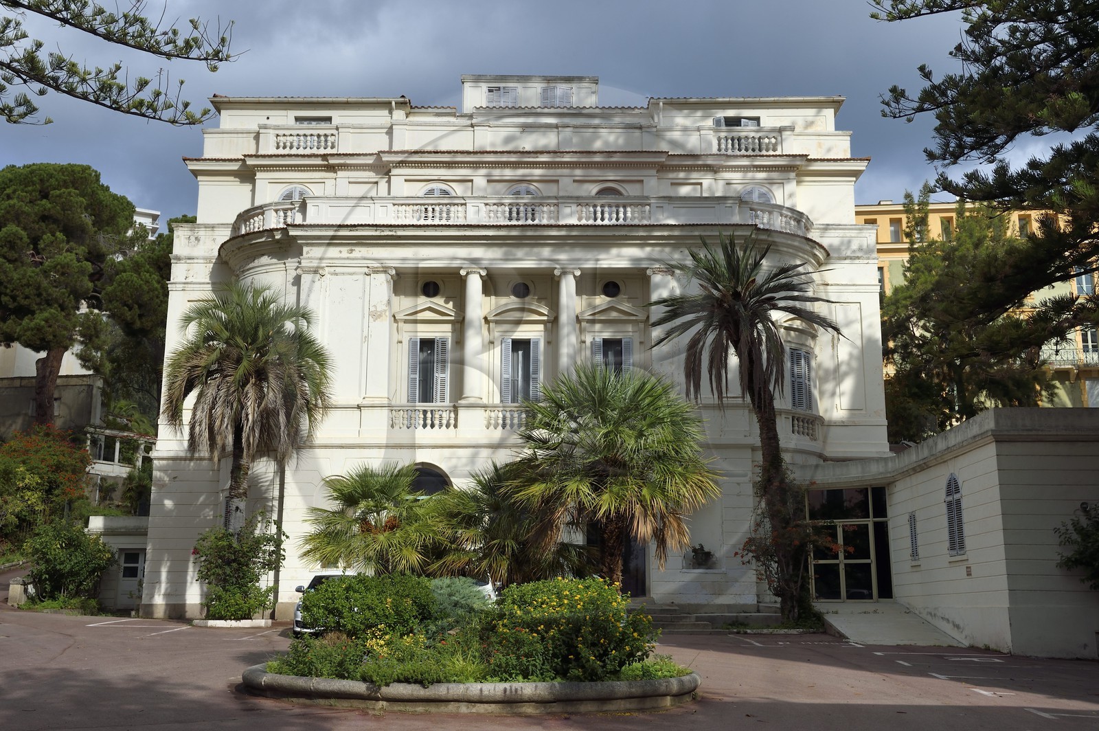 France, Corse-du-Sud (2A), Ajaccio, quartier dit des étrangers, cours Grandval, le chateau Conti