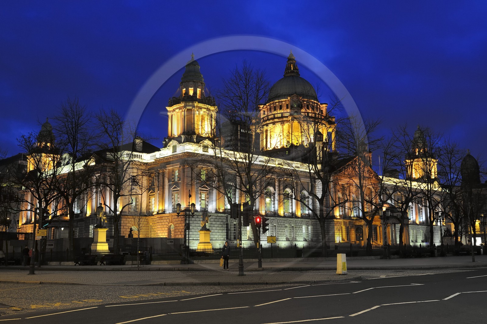 Royaume-Uni, Irlande du Nord, Belfast, le City Hall (hotel de ville) sur Donegall square