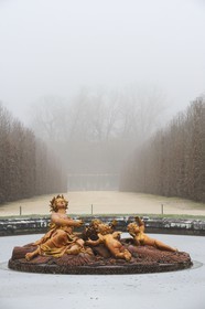 France, Yvelines, parc du Chateau de Versailles, listed as World Heritage by UNESCO, Ceres Basin also called the Summer Basin in Winter
