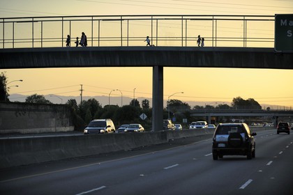 United States, California, San Francisco, motorway 101 south to San Francisco