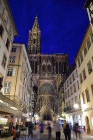 France, Bas Rhin, Strasbourg, old town listed as World Heritage by UNESCO, Notre Dame Cathedral, the western facade