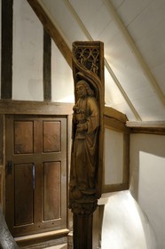France, Finistère (29), Morlaix, le musée de Morlaix, maison à pans de bois du XVIème siècle dite Maison à lanterne ou à pondalez