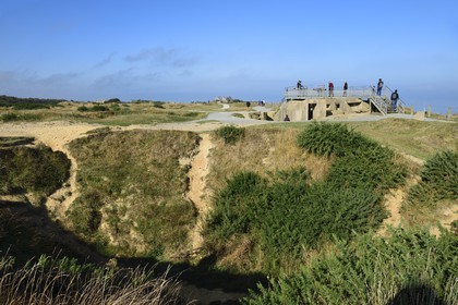 France, Calvados, Cricqueville en Bessin, Pointe du Hoc blockhouse