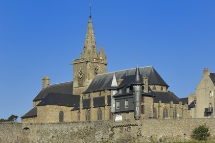 France, Manche, Cotentin, Granville, the Haute Ville (Upper town), Notre Dame de Cap Lihou Church