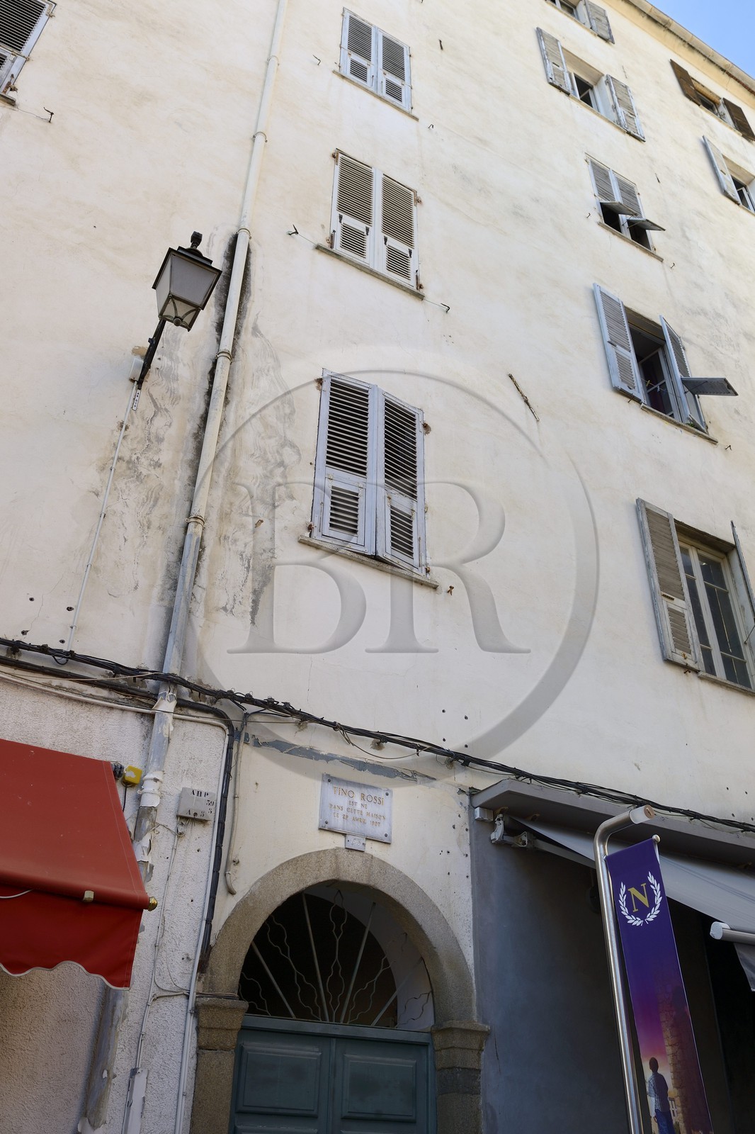 France, Corse-du-Sud (2A), Ajaccio, maison natale du chanteur Tino Rossi dans la rue du Cardinal Fesch