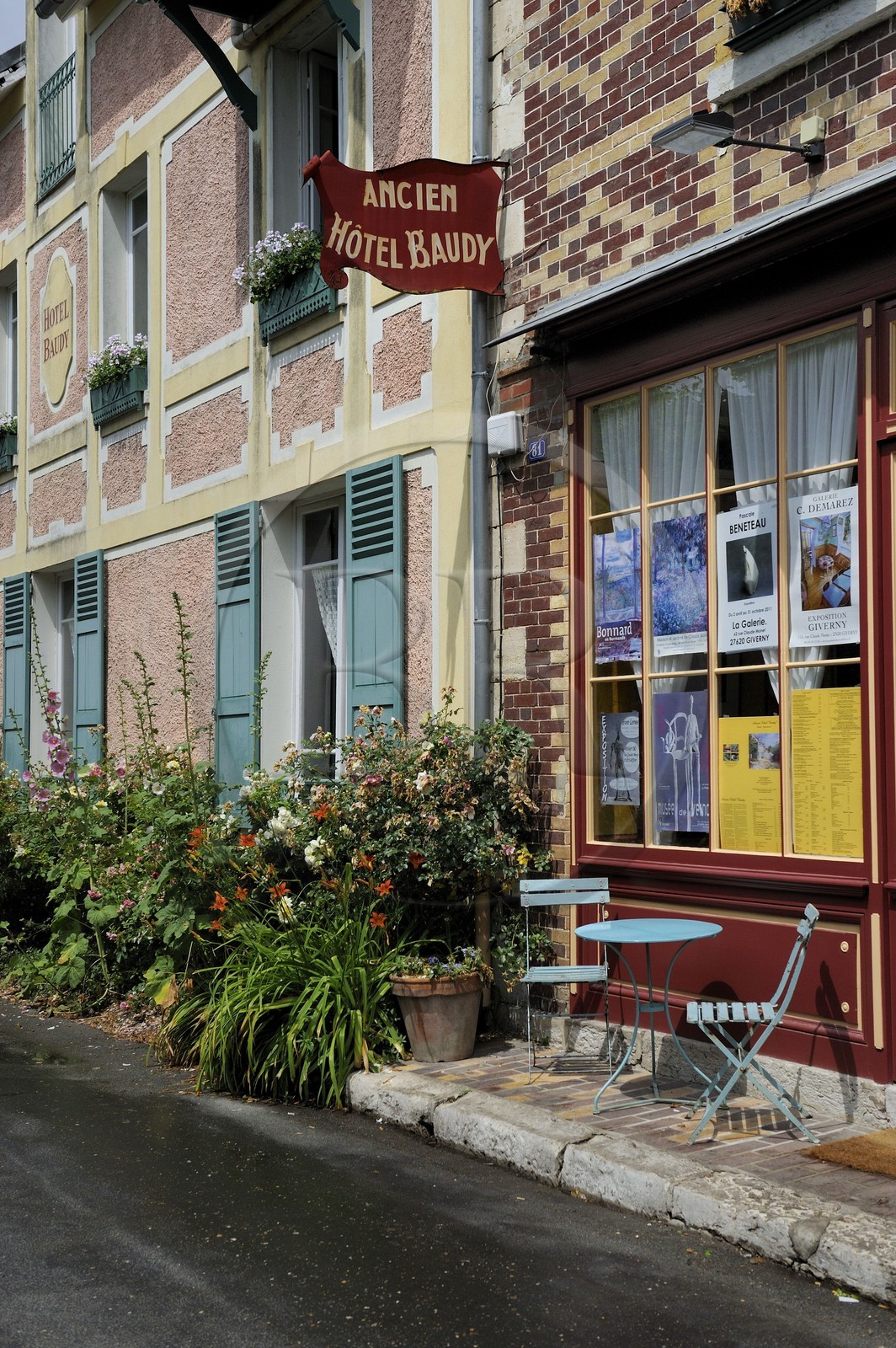 France, Eure (27), Giverny, l'ancien Hôtel Baudy
