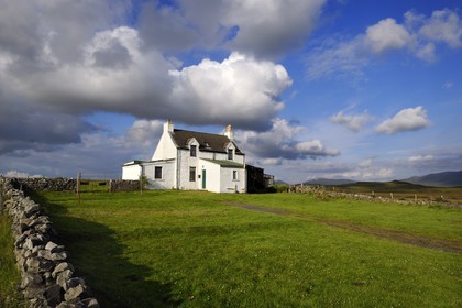 Royaume-Uni, Ecosse, Hébrides intérieures, Ile de Islay, maison près de Bowmore