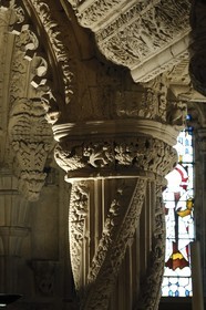 United Kingdom, Scotland, Midlothian, Roslin, Rosslyn Chapel, the Apprentice Column