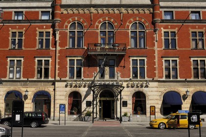 Suède, Laponie, comté de Norrbotten, Lulea, Elite Stadshotellet (vue aérienne)