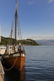Norway, Hordaland County, Norheimsund, Fartoyvernsenter Boat Preservation Centre, the M K Vikingen from 1915