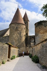 France, Cote d'Or, Chateauneuf en Auxois, labelled Les Plus Beaux Villages de France (The Most Beautiful Villages of France), le chateau