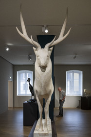 France, Côte-d'Or (21), Dijon, zone classée Patrimoine Mondial de l'UNESCO, Musée des Beaux-Arts dans l'ancien palais des ducs de Bourgogne,  nouvel espace dédié au sculpteur bourguignon François Pompon (1855-1933)