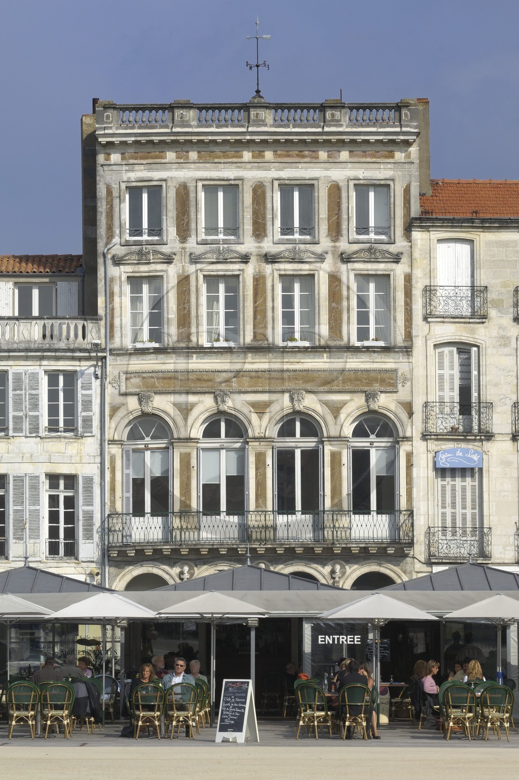 France, Charente-Maritime (17), Rochefort, la place Colbert