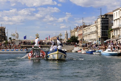 France, Hérault (34), Sète, canal Royal, fête de la Saint Louis, joutes sètoises