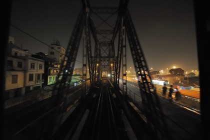 Vietnam, Hanoï, Pont Long Bien anciennement pont Paul Doumer