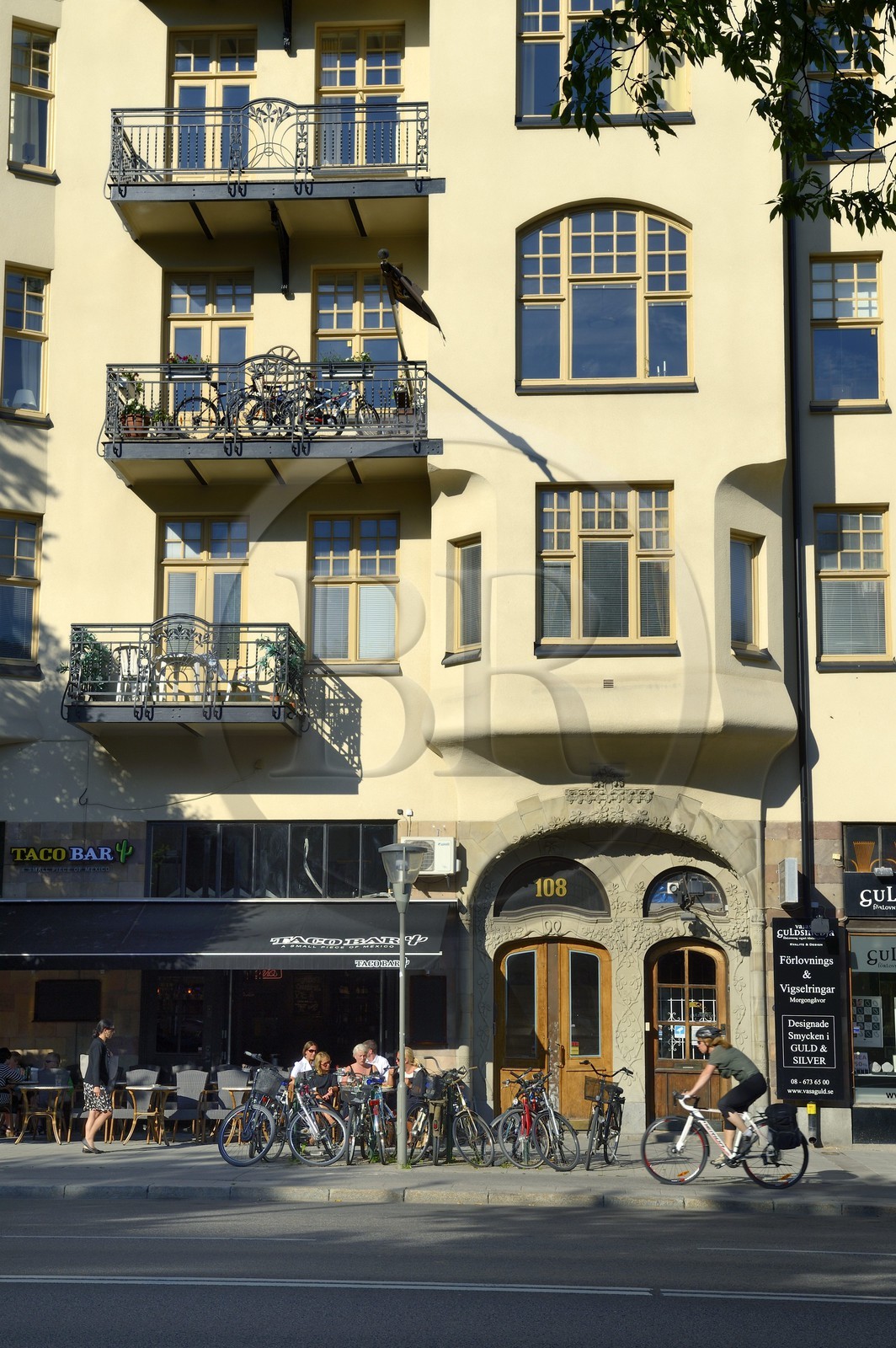 Suède, Stockholm, immeuble Art Nouveau