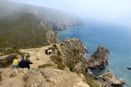 Portugal, région de Lisbonne, parc naturel de Sintra-Cascais, Cabo da Roca, point le plus occidental d'Europe
