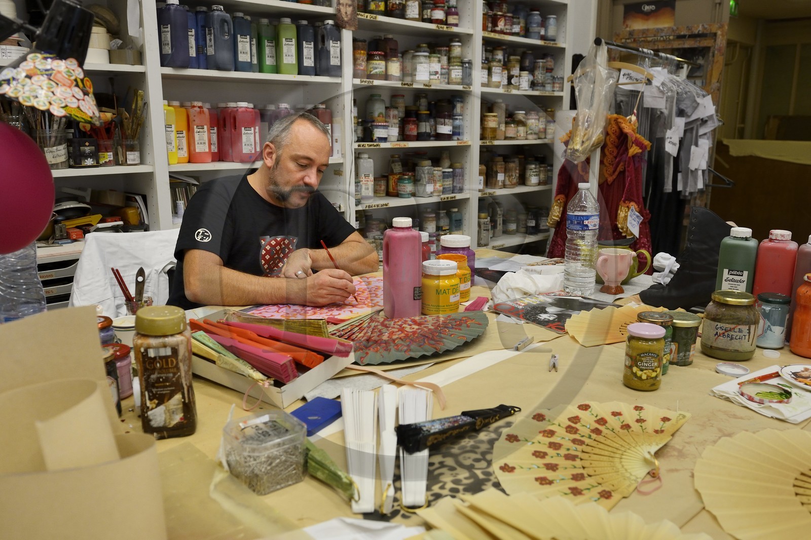 France, Paris, Garnier Opera, the costume workshops, the costume decoration workshop, Bernard Connan chef d'atelier