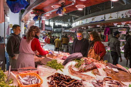 Espagne, Catalogne, Barcelone, Las Ramblas, le marché de la Boqueria