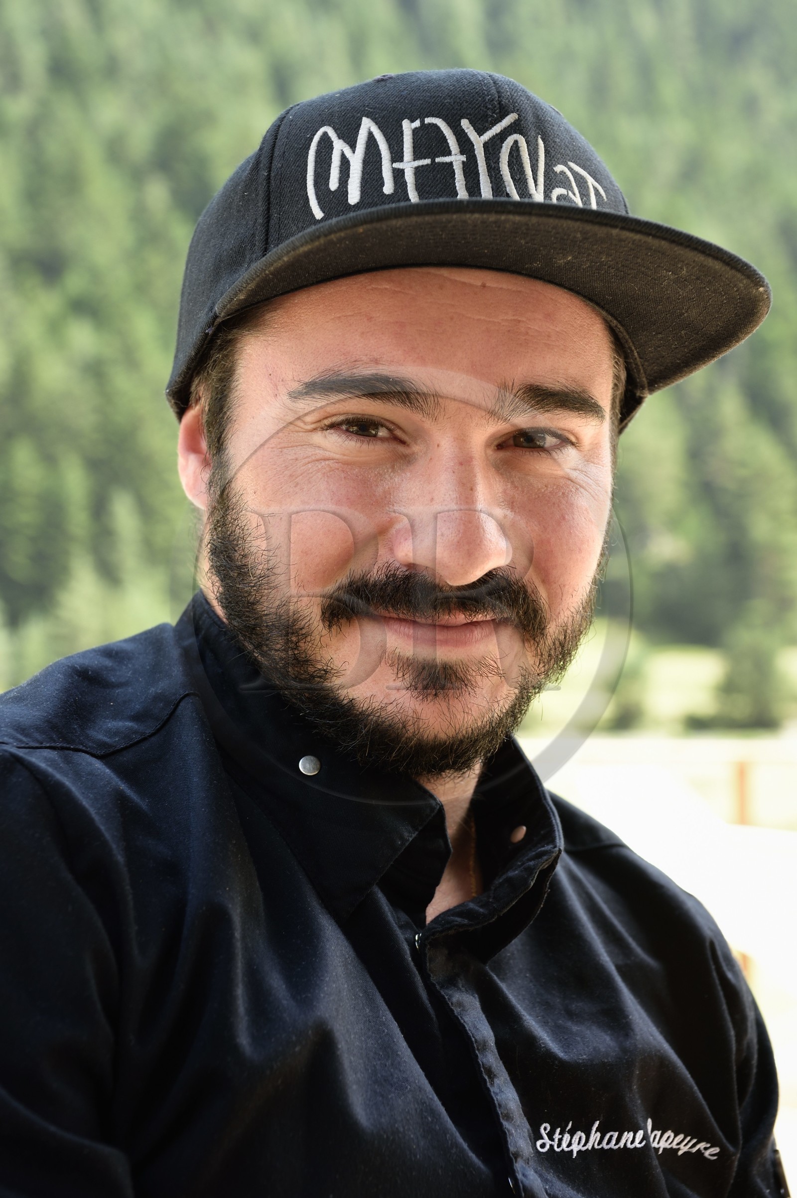 France, Hautes-Pyrénées (65), Saint-Lary-Soulan, vallée du Rioumajou, l'hospice du Rioumajou devenu refuge et restaurant, le chef Stephane Lapeyre