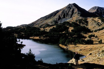 France, Pyrenees Orientales, Capcir region, Campoureils lakes and Peric peak (2810 m) in the area of Formigueres