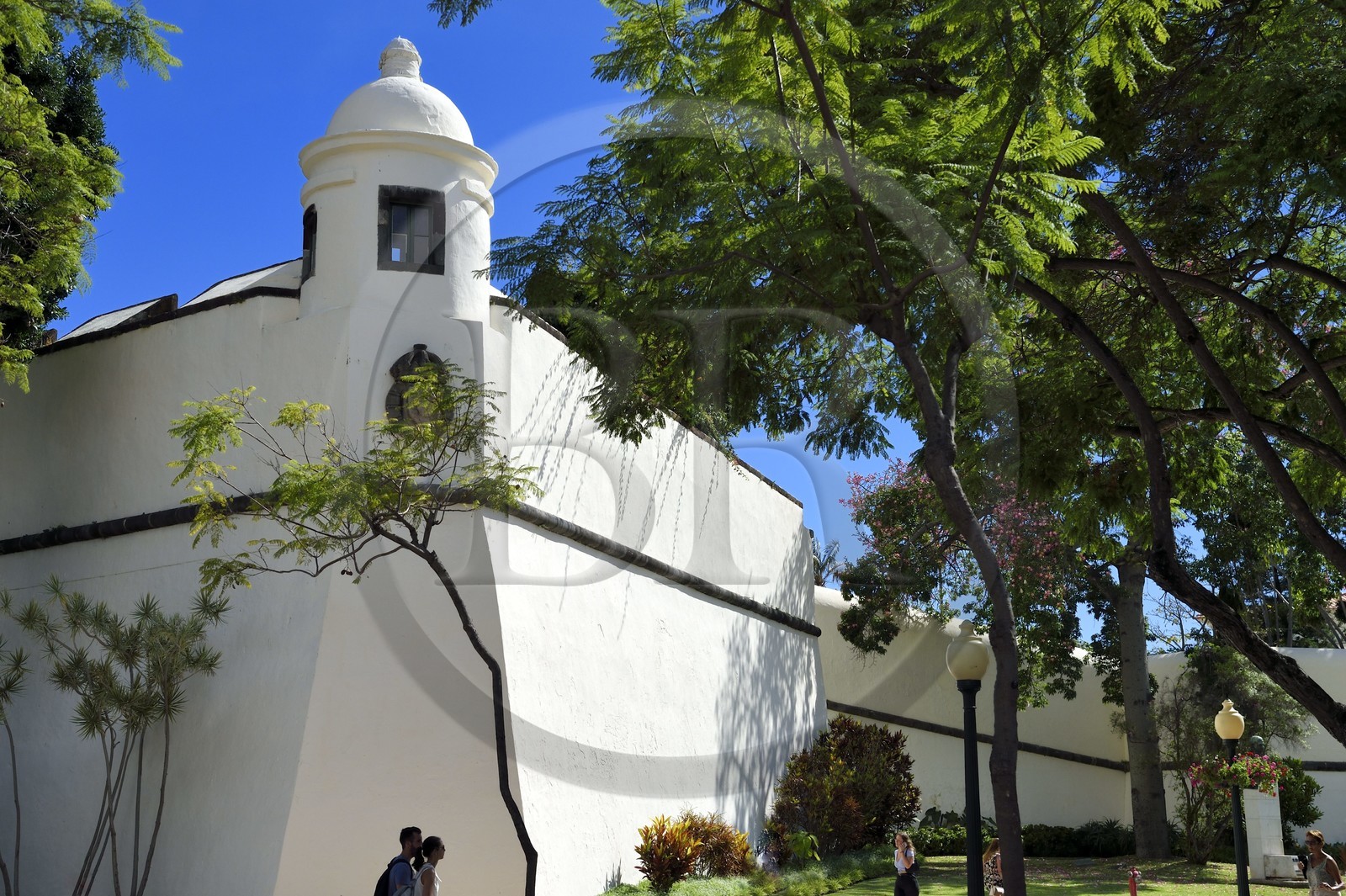 Portugal, Ile de Madère, Funchal, la Fortaleza et Palacio de Sao Lourenço, forteresse historique du XVe siècle, résidence officielle du Premier ministre et musée militaire