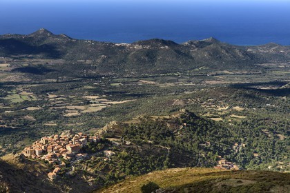 France, Haute Corse, Balagne, perched village of Speloncato