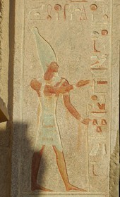 Egypte, Haute Egypte, vallée du Nil, environs de Louxor, nécropole thébaine classée Patrimoine Mondial de l'UNESCO, Thèbes Ouest, Deir el Bahari, temple d'Hatchepsout