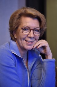 Norway, Svalbard, Spitzbergen, Longyearbyen, Marie Haga, Executive Director of the Global Crop Diversity Trust that directs the Svalbard Global Seed Vault (Seed Bank)