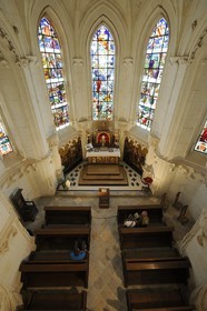 France, Loir-et-Cher (41), Vallée de la Loire classée Patrimoine Mondial de l'UNESCO, château de Chaumont-sur-Loire, la chapelle