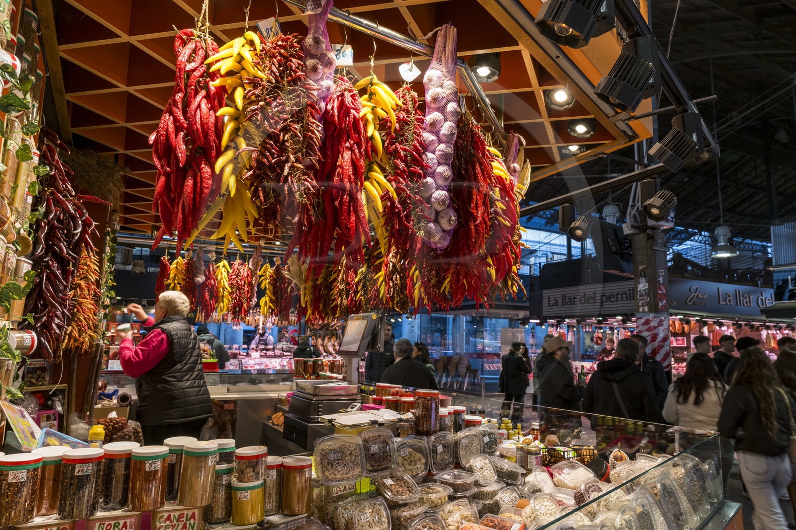 Espagne, Catalogne, Barcelone, Las Ramblas, le marché de la Boqueria