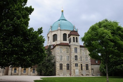 France, Côte d'Or (21), Dijon, jardin et ancien couvent des Bernardines devenu musée d'Art Sacré