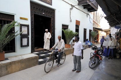 Tanzania, Zanzibar Archipelago, Unguja island (Zanzibar), Stone Town, listed as World Heritage by UNESCO, the 236 Hurumzi charm hotel in a traditional house