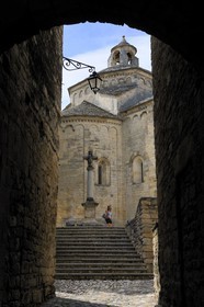 France, Herault, Pic Saint-Loup region, Saint-Martin-de-Londres, the Romanesque church and former priory