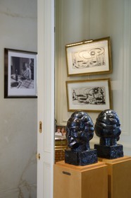 France, Alpes Maritimes, Cannes, the Villa La Californie where Picasso lived, today renamed the Pavillon de Flore by Marina Picasso, Henri Matisse sculpture