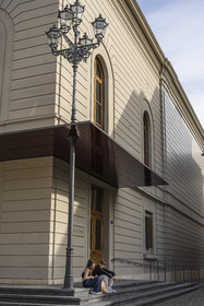 Suisse, Bâle, la salle de concert Stadtcasino Basel restructuré par les architectes Herzog et de Meuron