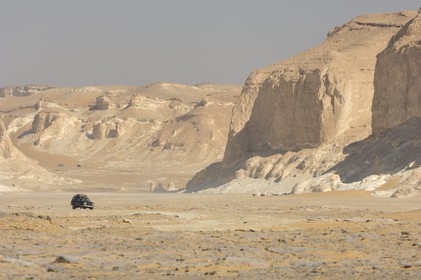 Egypte, désert libyque, le Désert Blanc au nord de Farafra
