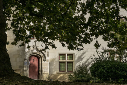 France, Loire Atlantique, Nantes, Bouffay district, Gothic manor of La Psallette (15th century) in the Psallette gardens