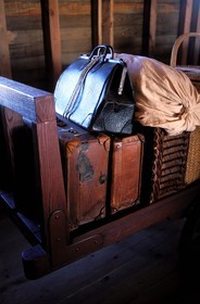 Canada, province de Québec, Chaudière-Appalaches, Grosse-île, sur l' île de la Quarantaine, bagages et voyageurs étaient désinfectés au mercure