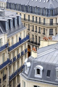 France, Paris (75), immeuble du boulevard Haussmann