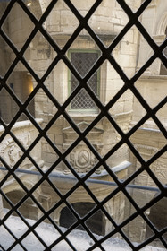 France, Bouches-du-Rhône (13), Parc Naturel Régional des Alpilles, Saint-Rémy-de-Provence, musée des Alpilles, escalier Renaissance
